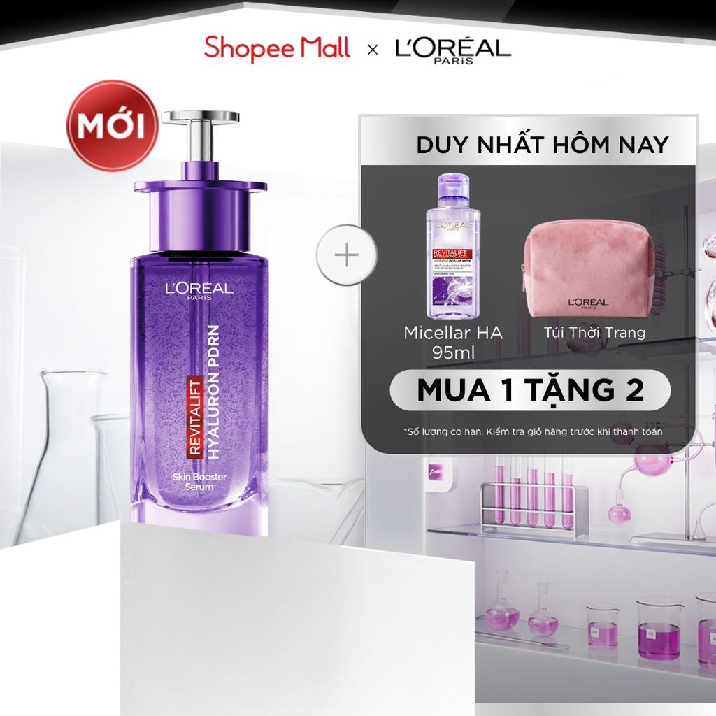[MỚI] Dưỡng chất serum PDRN lên men sinh học, cảm nhận da Glass skin căng mọng, rạng rỡ tức thì L’Oréal Paris 30ml