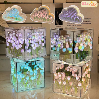 【BabyJoy】Đèn Hoa Tulip Tự Lắp Ráp,Đèn Ngủ Tulip LED Sáng Tạo,Đèn ngủ hoa tự làm,Trang Trí Phòng Ngủ Tinh Tế