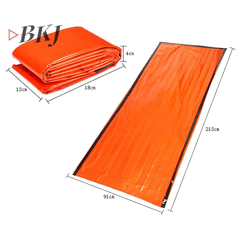 [KJ] Túi ngủ khẩn cấp Chăn giữ nhiệt siêu chống nước Túi ngủ sinh tồn nhẹ Giữ ấm khi cắm trại đi bộ đường dài [Mới]