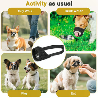 Mõm lưới cho chó ngắn và chó nhỏ vừa chống cắn, tập trung vào chó Brachycephalic như Chihuahua Pomeranian