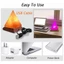 Đèn muối pha lê Himalaya USB Led Kim tự tháp Muối pha lê Đèn khí quyển