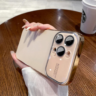 Mới AG Slim Matte Case cho iPhone 17Pro Max Bling Mạ Ốp Lưng Kính Bảo Vệ Camera Cho iPhone 12 13 14 Pro Max Trường Hợp