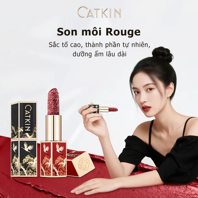 Son Thỏi CATKIN Son môi Velvet Matte - Son Kem Mịn Mượt , Bền Trôi 12 giờ, Thiết Kế Tinh Tế, Bền Màu, Dưỡng ẩm Cho Môi, 3.6g