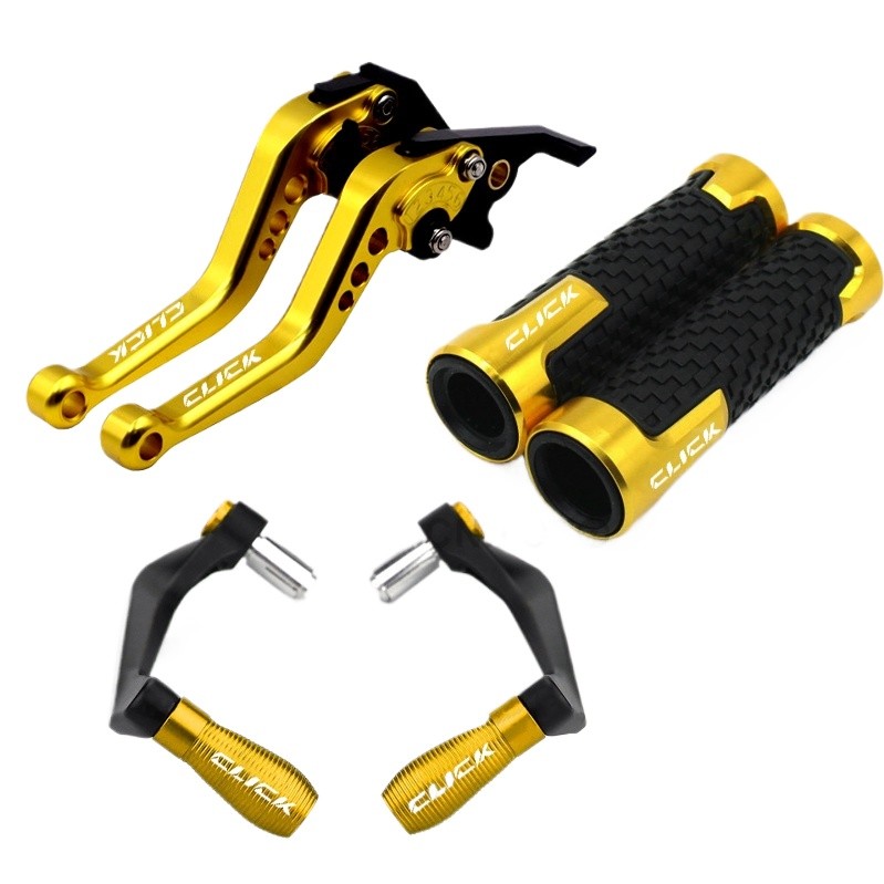 Dành Cho Xe HONDA Click 125 / 150 / 160 V1 V2 V3 Game Changer Xe Máy Sửa Đổi CNC Có Thể Điều Chỉnh Phanh & Ly Hợp Đòn Bẩy Với Bộ Bảo Vệ Đòn Bẩy