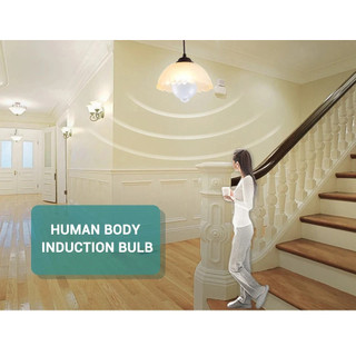 Bóng đèn LED cảm biến chuyển động hồng ngoại E27 PIR | Đèn cảm ứng chuyển động bật / tắt tự động có cảm biến ánh sáng tích hợp | Hoàn hảo cho cầu thang, gia đình & hành lang