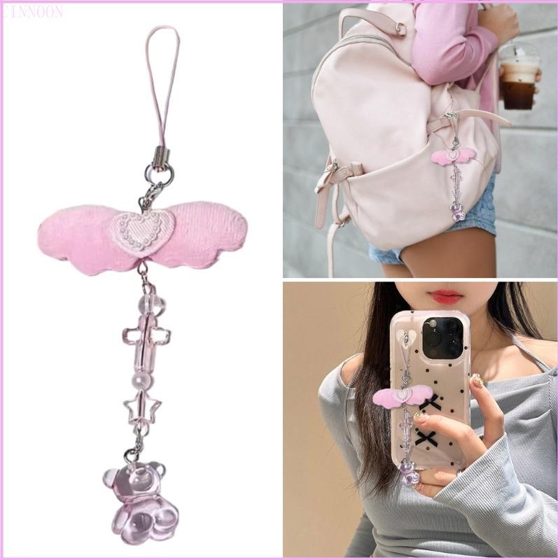 Cinna Ngọt Nơ Điện Thoại Di Động Quyến Rũ Phong Cách Móc Khóa Mặt Dây Chuyền Móc Khóa Túi Phụ Kiện