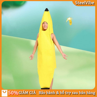 Bộ đồ Halloween hóa trang cosplay quả chuối phù hợp cho lễ hội và tiệc tùng