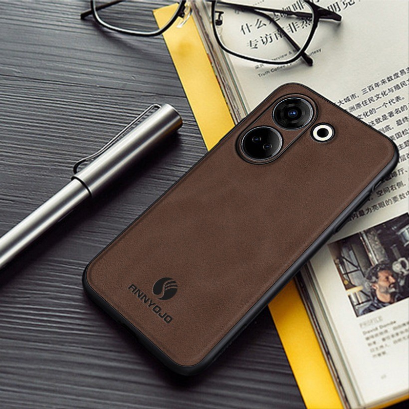 Ốp điện thoại Trơn Mờ Cho Tecno Camon 20 Pro 4G CK7n Ốp điện thoại Tích Hợp Tấm Nam Châm Da PU Ốp điện thoại Cứng Mờ Cho Tecno Camon 20 Pro