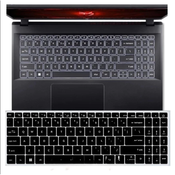 Bàn Phím Laptop Flim Cho Acer Nitro V15 ANV15-51 Gaming 2024 2023 ANV15 51 Nitro V 15 ANV15-51-99VQ 53DG TPU Bàn Phím Bảo Vệ Da