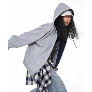 Áo nỉ nam có mũ trùm đầu phong cách preppy Mỹ, phù hợp unisex