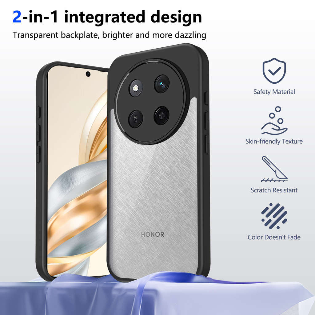 Ốp lưng Honor X9C 5G Vỏ trong suốt mờ thời trang cho Honor X9C 5G Vỏ điện thoại
