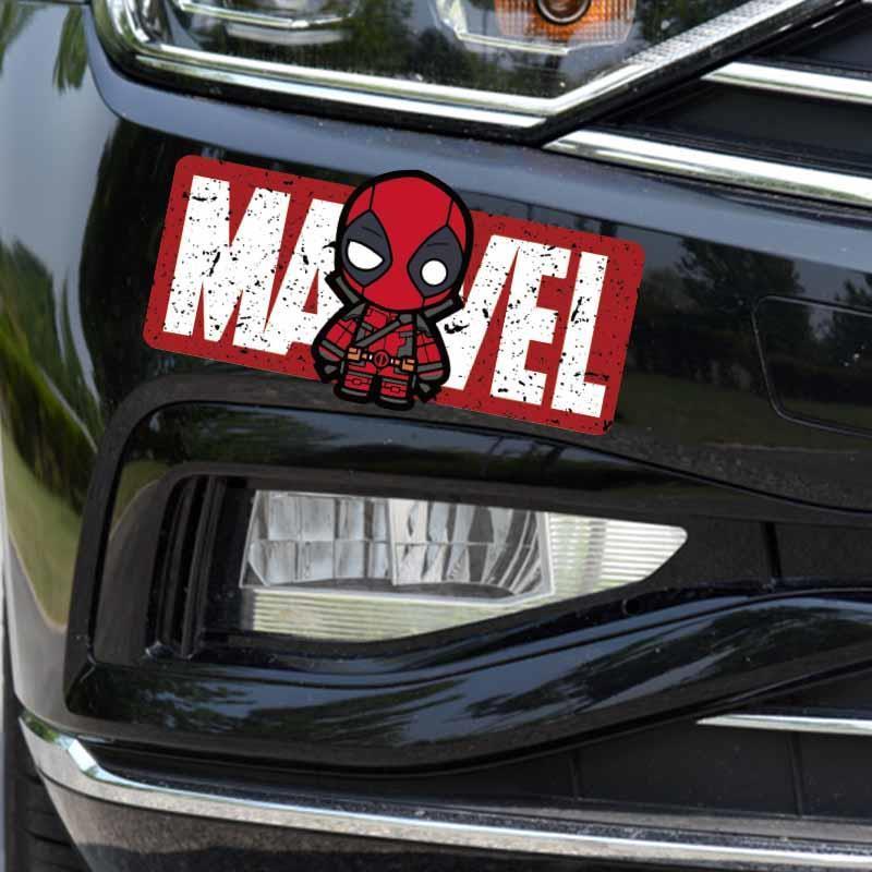 Xe Ô Tô Chống Trầy Xước Miếng Dán Trang Trí Dải Dài Người Nhện Dán Avengers Ngộ nghĩnh Sáng Tạo Độc Đáo Cơ Thể Dán