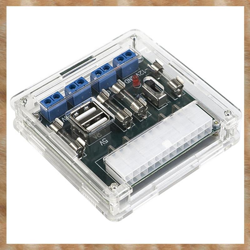 [S Z] -M28W ATX Power Board Mô-đun chuyển đổi nguồn cung cấp máy tính 24Pin 5A Giao diện USB cho máy tính để bàn PC có vỏ