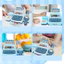 Bộ Đồ Chơi Máy Tính Tiền Siêu Thị+Mô hình trái cây và rau quả,Đồ chơi giả vờ mới,Có Đèn Và Âm Thanh