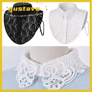 GUSTAVA Cổ Giả, Ren DIY Có Thể Tháo Rời Cổ Giả, Điều Chỉnh Quần Áo Nữ Mũi Nữ Bé Gái