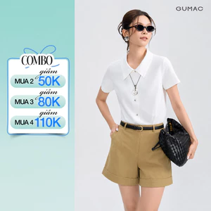 Quần Short Nữ GUMAC Form Suông Tôn Dáng Thoải Mái Ngày Hè LSHG05073