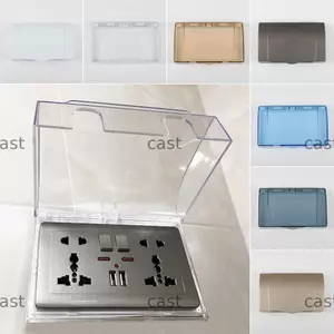 Vỏ cắm điện CAST Hộp bảo vệ công tắc loại 86 chống nước trong suốt