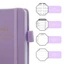WANYEDI Công cụ lập kế hoạch hàng tuần, Ruy băng Bookmark Pen Loop 2027 Sổ tay lập kế hoạch, Dây đàn hồi da sắp xếp lịch trình hàng ngày