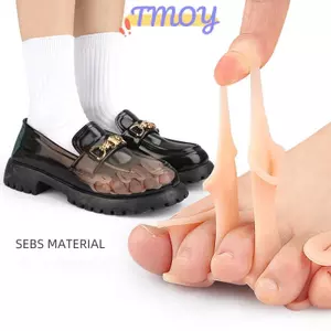 TMOY 1 Cặp Dụng Cụ Tách Ngón Chân Silicon 5 Lỗ Hallux Valgus Chỉnh Hình Miếng Đệm Bunion Chăm Sóc Chồng Lên Nhau Búa Sửa Chân TMOY