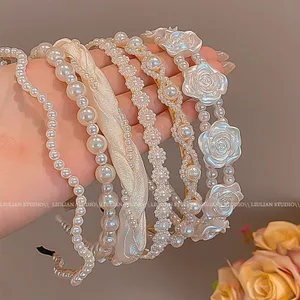 Hàng mới về❤❤❤ Mũ Ngọc Trai Nữ Siêu Cổ Tích Pháp Ánh Sáng Sang Trọng Influencer 2026 Phong Cách Mới Cao Cấp Đi Chơi Báo Chí Kẹp Tóc Mũ Đội Đầu