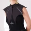 THEGIRL8B Xiếc Chú Hề Vòng Cổ Xù, Vintage Retro Bat Cổ Giả, Ma Cô Dâu Có Thể Tháo Rời Sáng Tạo Mềm Bướm Chocker Cosplay