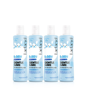 Bộ 4 Sữa Tắm Gội Trẻ Em Lactacyd Baby Gentle Care Bảo Vệ Dịu Nhẹ Cho Làn Da Nhạy Cảm 250ml/chai