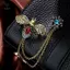 Vintage Động Vật Dễ Thương Ong Kim Loại Dây Xích Thổ Cẩm Người Phù Hợp Với Áo Sơ Mi Pin Nữ Áo Phụ Kiện Trang Sức Quà Tặng [Mina]