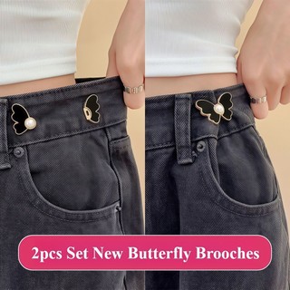 Nút gài quần jean chỉnh size chỉnh size eo cạp cố định nút gài hình butterfly thời trang Gavi - Núi Gài Tổng Hợp - SUNND