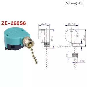 Công tắc quạt trần 3 tốc độ 4 dây ZE-268S6 Công tắc điều khiển tốc độ dây kéo quạt [Vn]