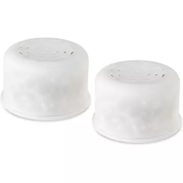 Thay thế Bộ lọc vòi hoa sen cố định Tương thích với tất cả các tán Đầu vòi hoa sen lọc cố định, Bộ lọc vòi hoa sen cho nước cứng, 2 chiếc