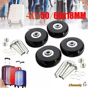 CHEESELY 57-59MM Bánh xe hành lý du lịch Thay thế trượt Dia40mm / 50mm / 60mm Bánh sửa chữa