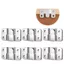DAYBREAK 10 Chiếc Giá Treo Hình, Dễ Dàng Lắp Đặt Chân Đế Treo Bằng Thép Không Gỉ, Thiết Kế Lồng Vào Nhau Đa Năng Cao Cấp Chống Rỉ Cố Định Tường Chân Đế Tường Văn Phòng