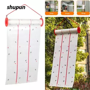 Bẫy ruồi SHUPUN, Treo cuộn bẫy ruồi keo 4m, có thể cắt chống nước Dễ sử dụng Bẫy ruồi dính Đồ dùng làm vườn