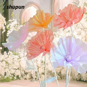Hoa mô phỏng SHUPUN, Hoa che mặt 50CM, Màn hình cửa sổ khổng lồ Đầu hoa cỡ lớn Phông nền đám cưới