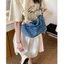 SQ11 Denim sức chứa lớn mùa hè 2026 túi đeo vai đơn giản và phong cách mới dành cho túi xách đi lại lớp học