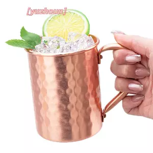 500ml 100% Đồng Moscow Mule Mug Cotail Cup Búa Đồng Cốc Bia Cốc Cà Phê Cốc Sữa Thanh Cốc Đồ Uống Thép Không Gỉ Bền