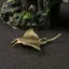 HFTOY Đồng Quỷ Cá Trang Trí Nhỏ Manta Ray Trà Động Vật Thú Cưng Trang Trí Bàn Làm Việc Nhà Bộ Sưu Tập Các Bức Tượng Đồng ~