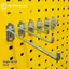 GE 5 Cái Lỗ Vuông Bảng Móc Chốt Móc Kệ Móc Kim Loại Nhà Để Xe Pegboard Móc Treo Tường Lưu Trữ Ra VN