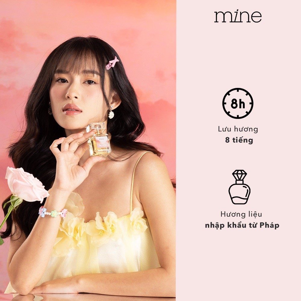 [TẶNG MẶT NẠ Ủ TÓC 490k] Nước hoa mine Dear Jo Xạ hương mơ màng, hoa hồng & cây dành dành gây thương nhớ 30ml