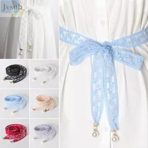 Thắt lưng ren JVSUB, Thắt lưng mặt dây chuyền thiết kế ngọt ngào phong cách thanh lịch, Thắt lưng xích thông thường nhẹ hợp thời trang dành cho nữ