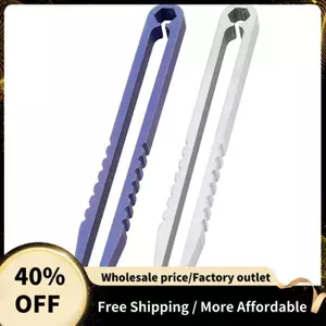 2 Gói Nhíp Mini Titan Di Động Hợp Kim Titan Nhíp Sinh Tồn Cắm Trại Du Lịch Ngoài Trời Mini Dụng Cụ