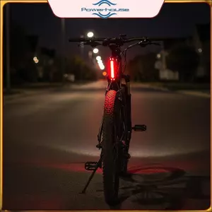 POWER Đèn hậu xe đạp LED đáng tin cậy có thể sạc lại USB để bổ sung an toàn khi đi ban đêm.