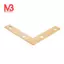 20 chiếc 51mm Góc phẳng bên phải 90o Giá đỡ góc Tấm sửa chữa cố định Nẹp