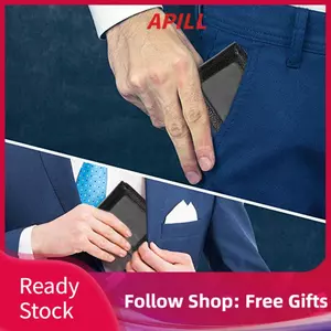 Apill Hộp đựng thẻ ví da chống trộm ZJchao Thiết kế hợp lý với phần cứng Chất liệu da bò cao cấp