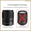 Tấm che nắng ống kính HB101 cho Z DX 18-140mm F / 3.5-6.3 VR, 18-140 F3.5-6.3 VR Mirrorless