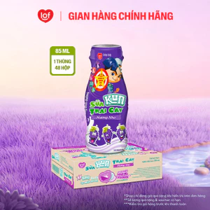 Sữa trái cây KUN vị nho thùng 48 chai x 85ml