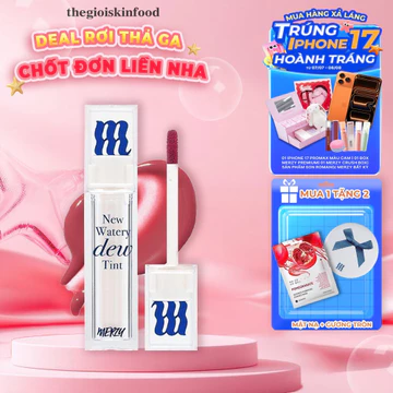 [Merzy New Dew] Son dưỡng môi Merzy, lâu trôi cho môi mịn màng, ẩm ướt, Hàn Quốc The Watery Dew Tint 4g ThegioiSkinfood