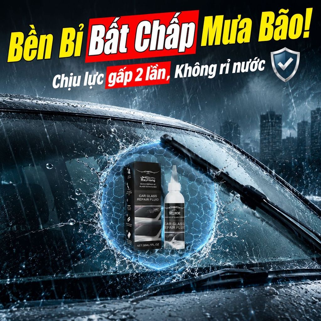 🔥Giá sốc🔥Keo sửa chữa kính / Keo sửa chữa kính ô tô / Dung dịch nano sửa chữa kính / Keo chăm sóc kính sửa chữa vết nứt nhanh/keo hàn kính ô tô nứt