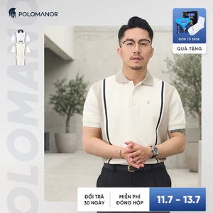 Áo polo nam cao cấp NIVIX, BST SÁNH ĐÔI, vải cá sấu cotton interlock, thanh lịch, sang trọng - POLOMANOR