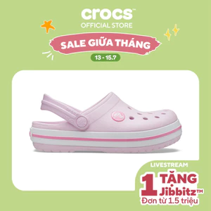 Giày Clog Trẻ Em Crocs Crocband - Ballerina Pink - 207006-6GD